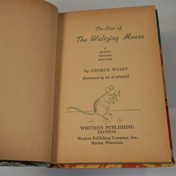 Case of the Waltzing Mouse A Brains Benton Mystery 1961 George Wyatt Hard Cover - Picture 8 of 11